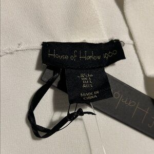 House of Harlow 1960 White Garment with Black Label